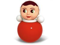 Неваляшка "Мила" 28 см, в коробке