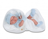Кукла-младенец "Тони", мальчик, в голубом